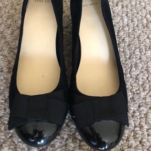 Cole Haan closed toe wedge
